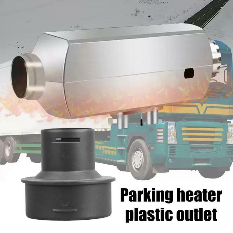 Heat Ducting Converter Adaptor ABS Parking Heater Adapter Heating Performance Improving Ducting Pipe Connector Exhaust Pipe
