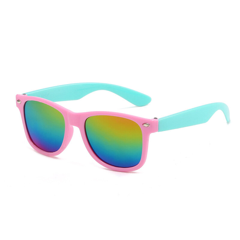 Gafas De Sol no polarizadas para niños y niñas, lentes flexibles para exteriores, protección UV para verano