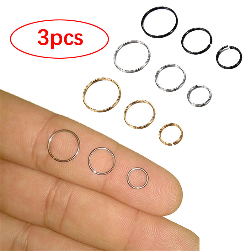 3pcs Stainless Steel Rings Nose Hoop Ear Piercing Tragus Minimalist Nose Rings Ear Cartiliage Tragus Sexy Piercing Body Jewelry