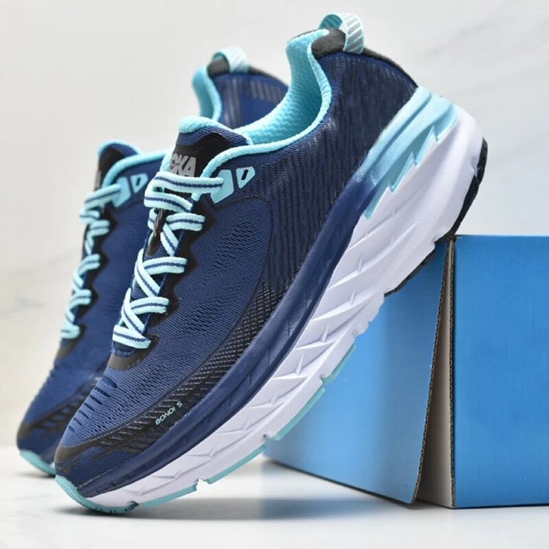 SALUDAS Bondi 5 scarpe da corsa ammortizzazione leggera scarpe da Cross-country Sneaker Fitness all'aperto antiscivolo con suola spessa per donna