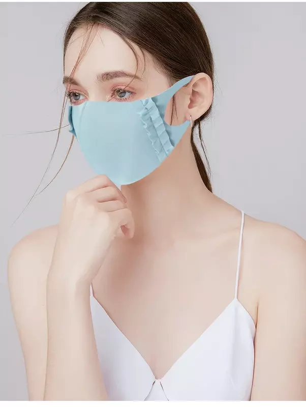 Masker Wajah mulut katun Anti debu, masker wajah Stereo Anti kabut 3D, masker Respirator Pria Wanita dengan tepi telinga