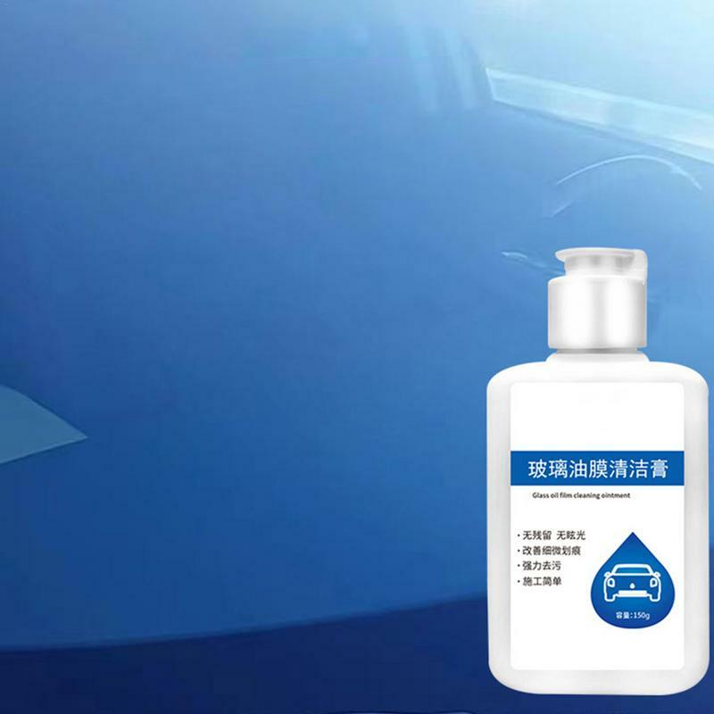Car Glass Oil Film Cleaner Glass Stripper Windshield Cream 150g Auto Glass Cleaner Effective Automotive Glass Cleaner Water