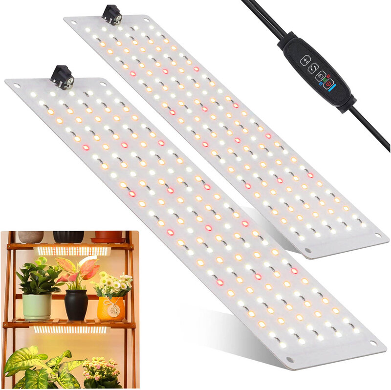 IGrowsla Grow Light Board, pannello lampada a spettro completo per piante da interno, 135 led con Timer di accensione/spegnimento automatico 4/8/12H,10 livelli dimmerabili
