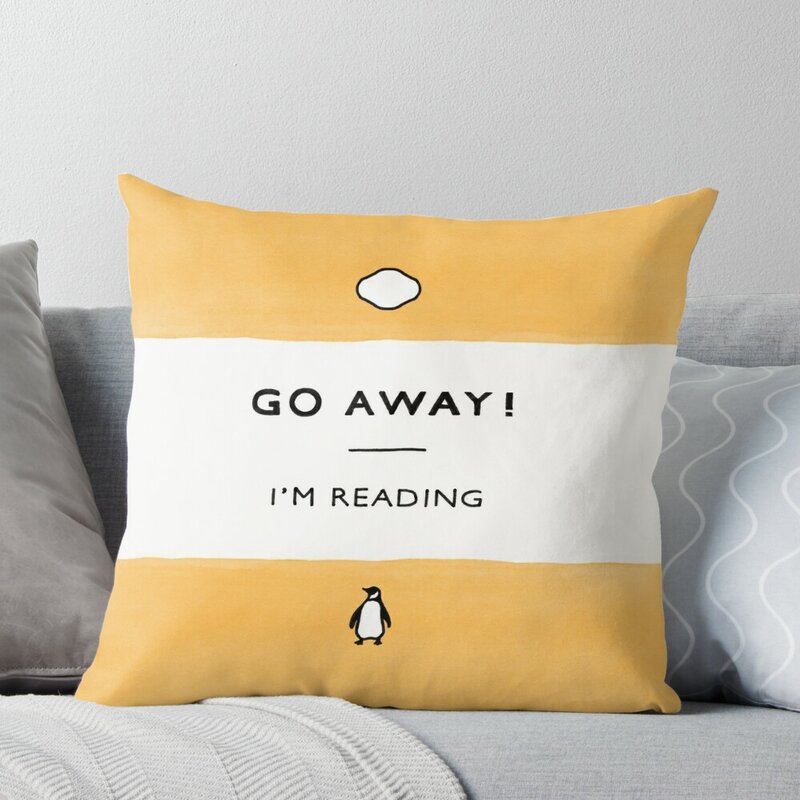Убирайтесь! Классический чехол-подушка «Я читаю пингвина»