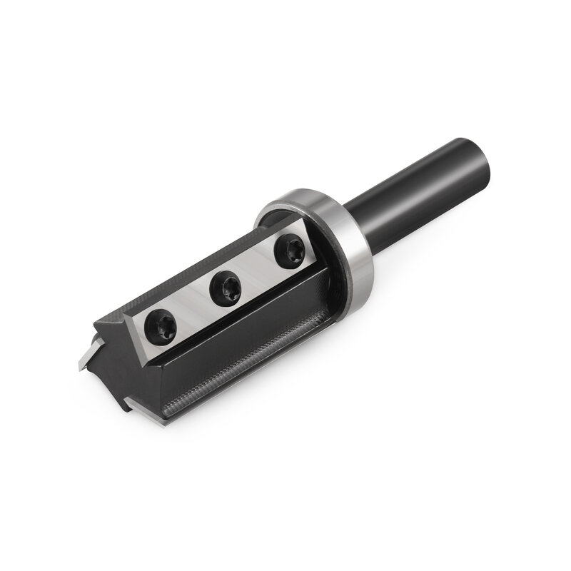 フラッシュトリムルータービット 8mm 12mm 1/2 インチインサート超硬ソリッドフラッシュトリムビット H 30mm または 50mm 交換可能なナイフ付き木材用
