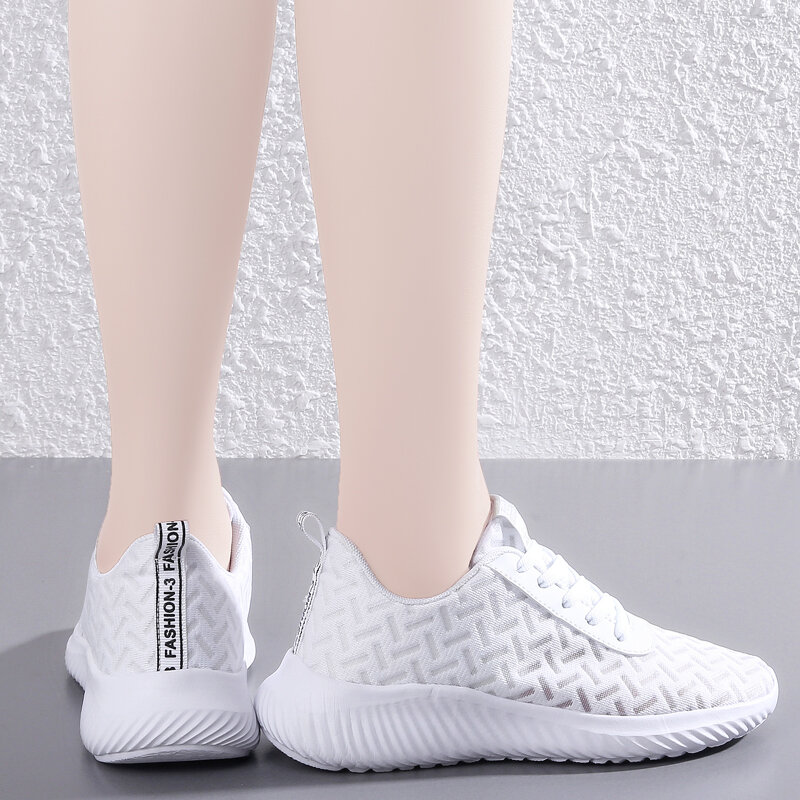 BKQU 2024 Women Sneakers mesh breathable light women running Shoes women sport shoes