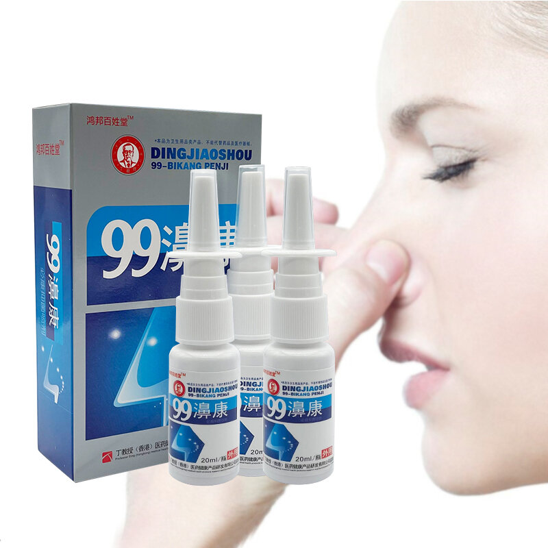 3 pces rinite sinusite spray frio esterilizar sinusite crônica gota nasal desconforto nasal runny anti-ronco aparelho cuidados com o nariz