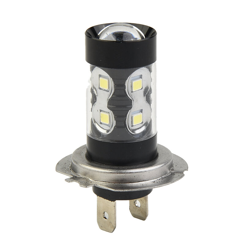 白色LEDフォグライト,高出力電球,耐久性,高品質ランプ,h7,6000k,dc 9v-36v,drl