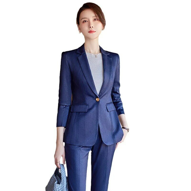 Pitaya Suit Jacket Women's Autumn New Temperament Office Wear Casual Host Formal Suit Suit Overalls