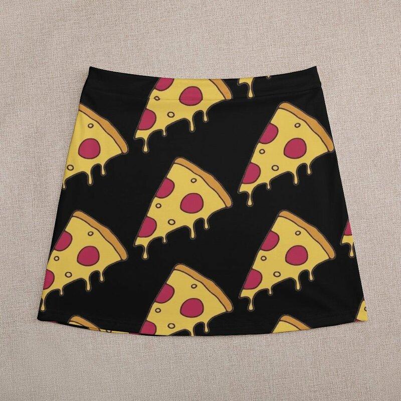 Мини-юбка для пиццы, пиццы, корейская модная мини-юбка