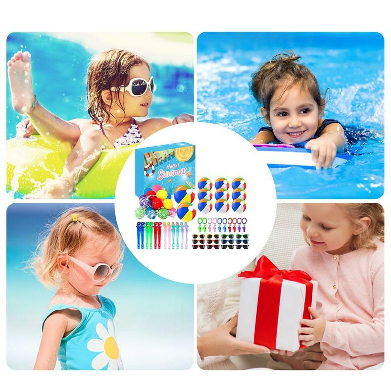 Swimming Pool Party Toys, Underwater Grabbing Toys, Water Sports Play, Mergulho e Beach Fun Decorações de Aniversário, 60-Piece Set in Bright