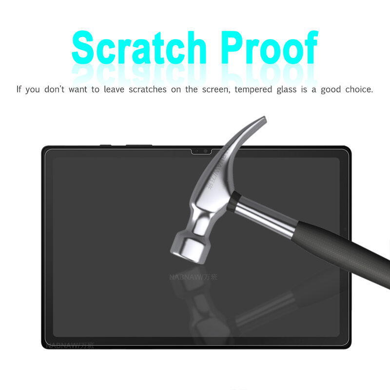 HD Scratch Proof protetor de tela, vidro temperado, Samsung Galaxy Tab A8, 10.5 ", SM-X200, SM-X205