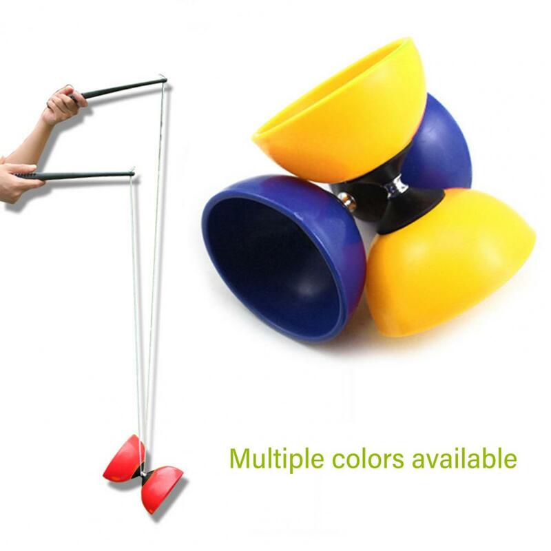 Diabolo chinois Yo-yo avec baguettes pour adultes et enfants, jouet de jonglage, équipement de fitness en plein air, roulement