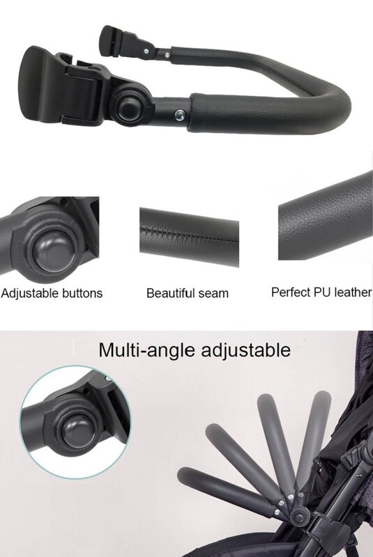 COLU KID® Baby Stroller Accessories Armrest Bar fit for Maclaren Atom/ Techno Style Set Stroller Bumper Handrail