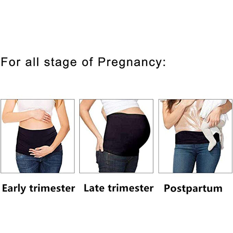 Nuova fascia di pancia premaman da donna 2 pezzi per la gravidanza fasce per cintura di pancia in Silicone elasticizzato antiscivolo