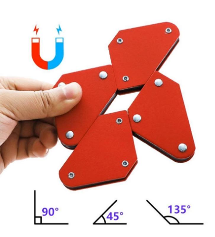 Soldagem magnética Angle Holder, Posicionador Triângulo, Fixação Tool, 45-135 graus