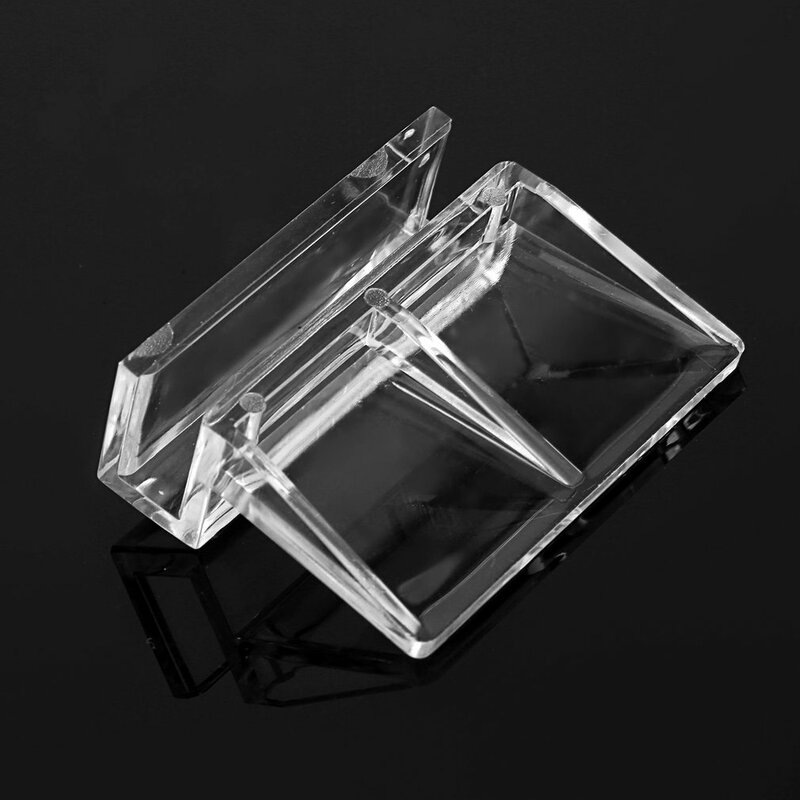 Soporte de abrazadera de Clip de cubierta fija de vidrio de acuario acrílico, soporte de barril de filtro de lámpara de estante, 6mm