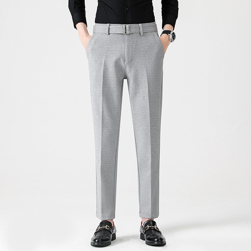 Pantalon en coton décontracté pour homme, longueur cheville, à la mode, nouvelle collection hiver et automne 2023