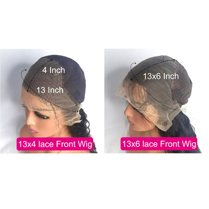 Perruque Lace Front Wig Body Wave Brésilienne Naturelle, Cheveux Humains, 13x6 HD, 13x4, Pre-Plucked, Sans Colle, 40 Pouces