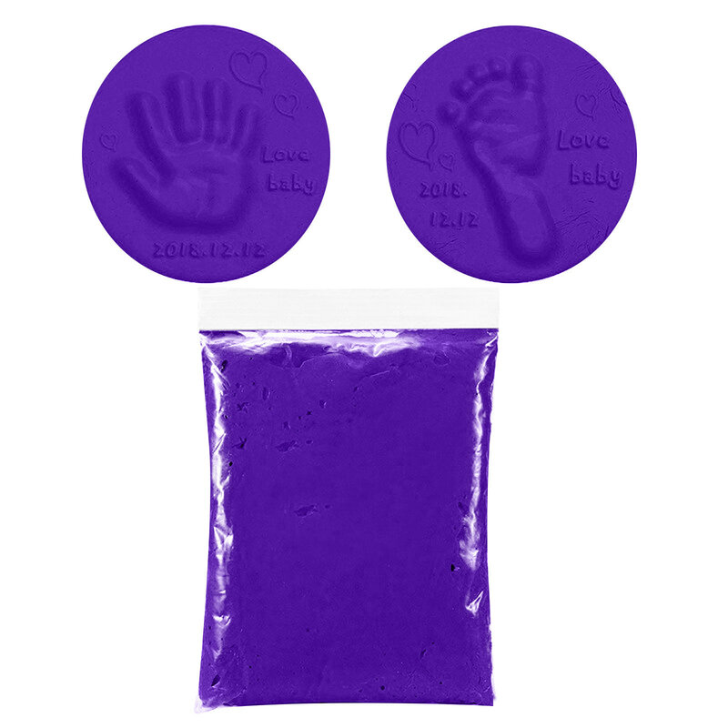 New Baby Footprint Ultra Light Stereo Baby Care asciugatura ad aria Soft Clay Baby Hand Foot Imprint Kit Casting giocattolo fai da te Paw Print Pad10 *
