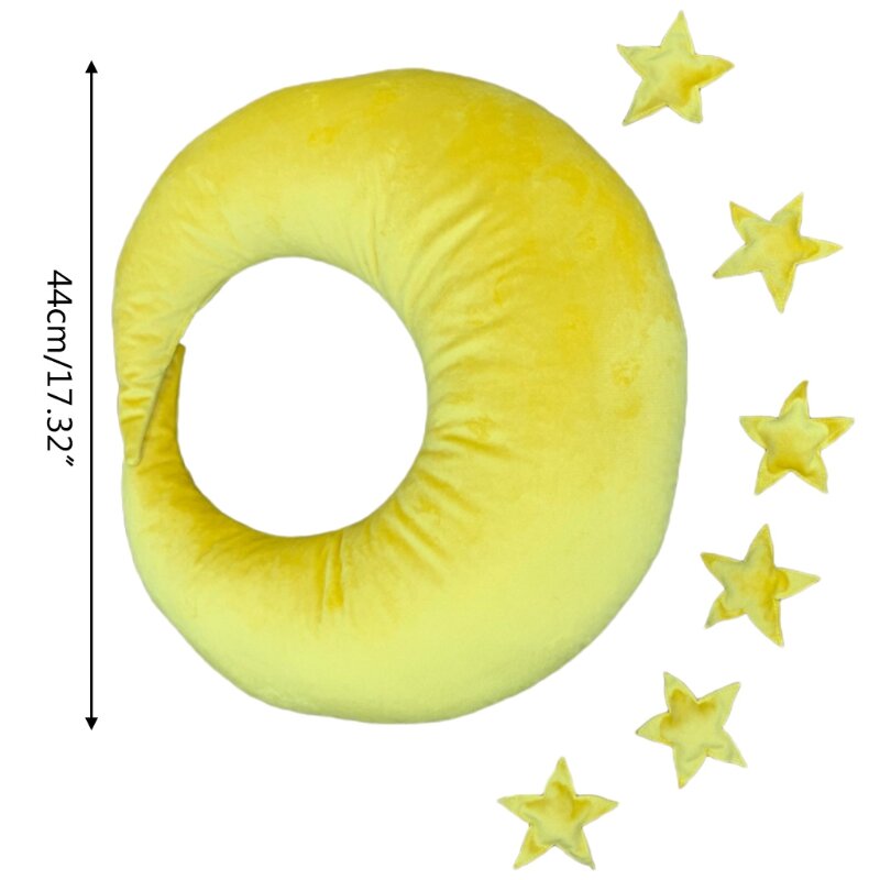 Baby Posing Moon Pillow Stars Set Newborn Photography Props Shooting Accessory