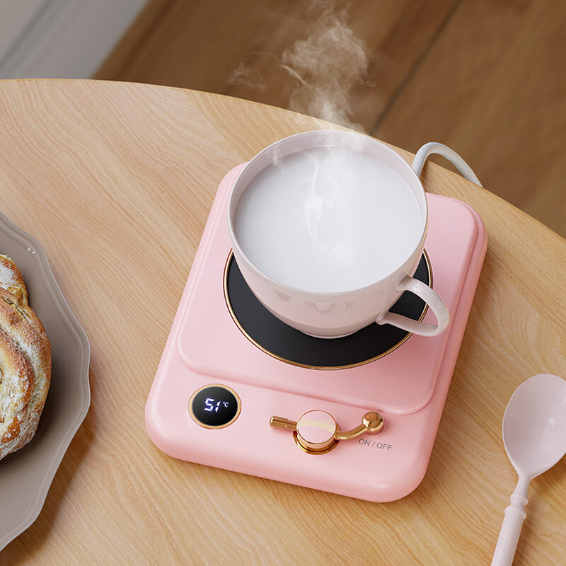 220V Smart Cup Heater Coffee Mug Warmer piastra riscaldante elettrica per tè al latte riscaldamento per alimenti sottobicchiere 3 Gear Warming Pad Hot Tea Makers