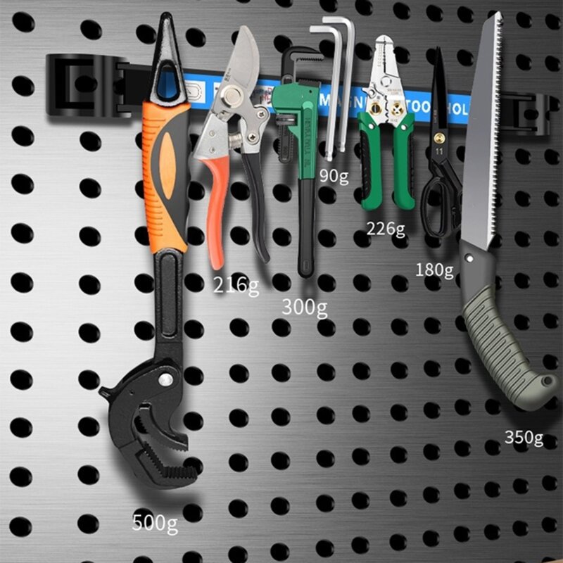 Rack porta-ferramentas magnético com excelente capacidade retenção, prático fácil usar, perfeito para organizar metal