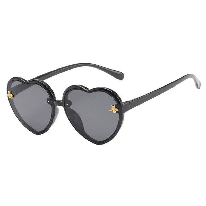 Детские солнцезащитные очки в форме сердца для детей малышей винтажные Ретро оттенки Модные солнцезащитные очки для девочек