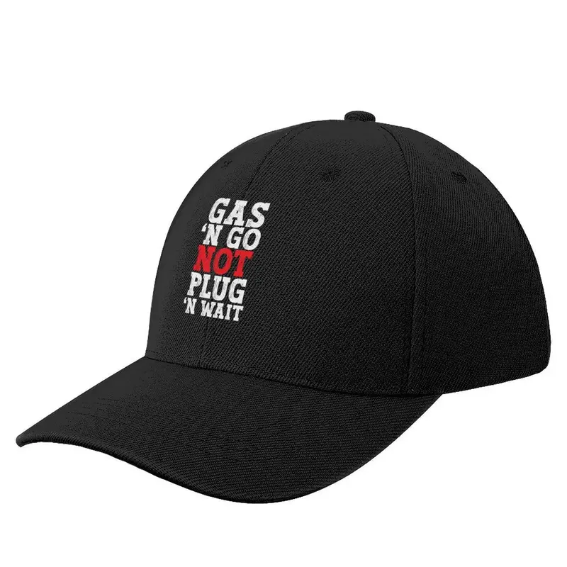 Gas 'N Go Not Plug 'N Tunggu-lucu mobil listrik Anti EV topi bisbol ikon topi derby Anime anak laki-laki wanita