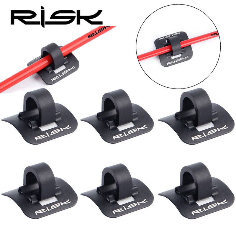 1/3/5/10Pcs Stick-on Cable Guide Bicycle Shift Brake Housing Line Tubing Buckle Tube Clip Aluminum Bike Oil Tube Clamp Adapter