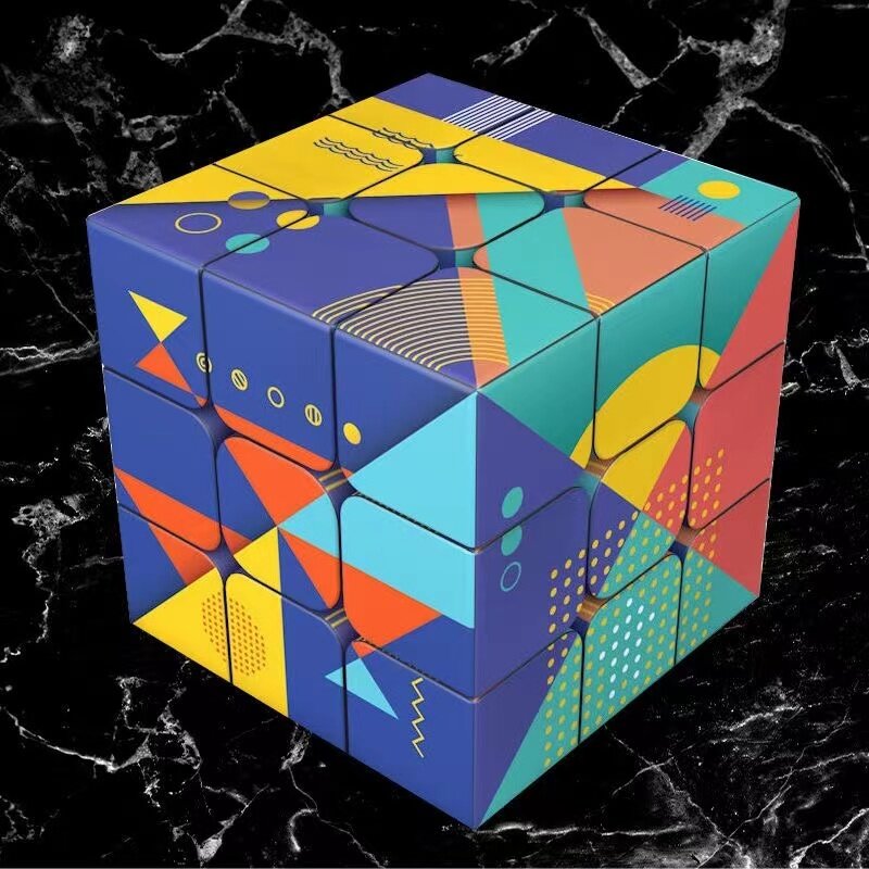 3x3x3 Magic Cubes Classic Color Magic Cubes Stickerless Color Change Cubo Magic Cube Puzzl Children Educational Toys