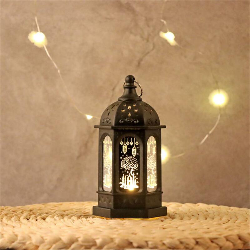 زينة بضوء LED لمهرجان رمضان ، فانوس معلق ، عيد مبارك ، أضواء زخرفية ، الإسلام ، عطلة المسلمين ، لوازم الإضاءة