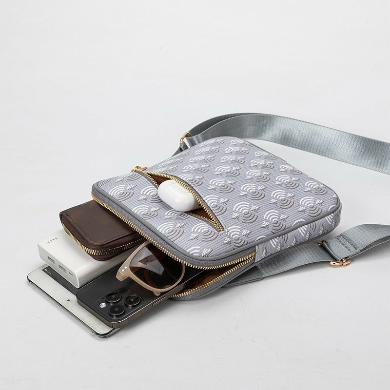 Bolso de mensajero pequeño de diseñador para hombre y mujer, bandolera informal para teléfono, bolso de hombro de cuero