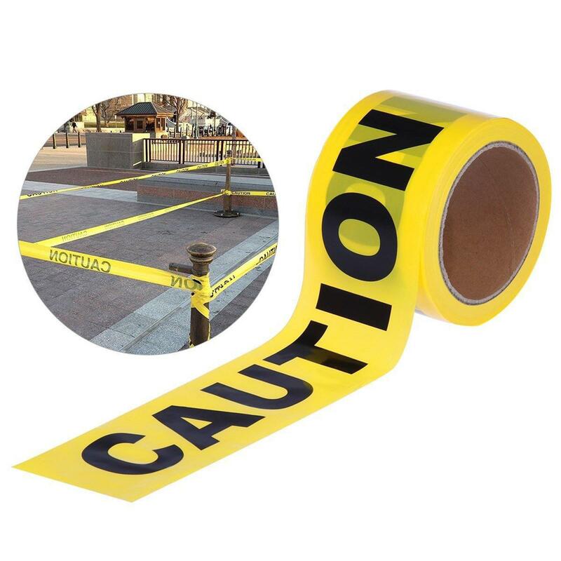 Caution Tape Hazard Safety Tape 3inch 100M Police Line Warning Barrier Tape Construction Tape for Danger Areas