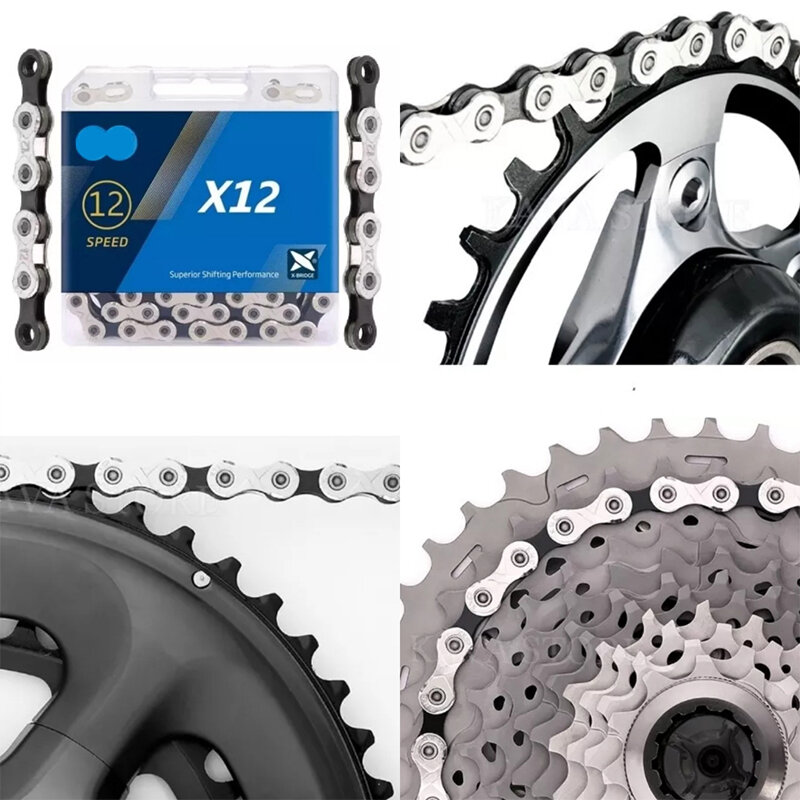 Łańcuch rowerowy KMC X8 X9 X10 X11 X12 Road/MTB łańcuch 8 9 10 11 12 Speed rowerowy szybkolinka do części Shimano SRAM