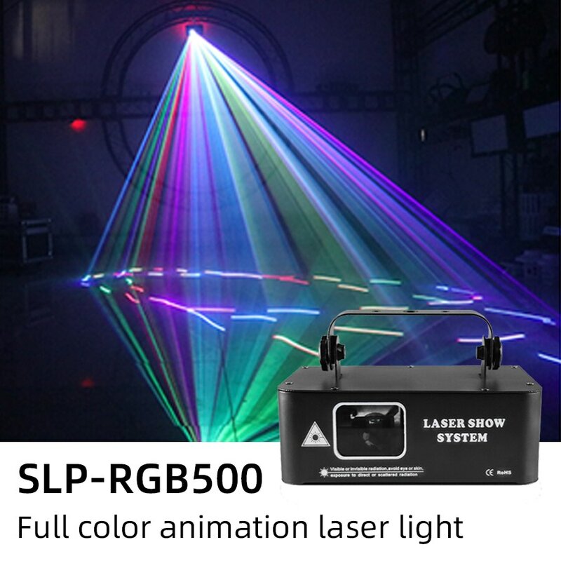 RGB Laser 500MW Beam Line Scanner Projector DMX Professionele Disco DJ Wedding Party Bar Club Stage Licht
