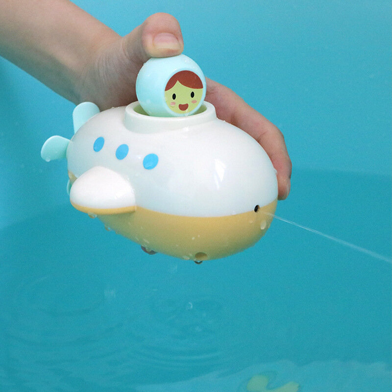 어린이 목욕 물 재생 장난감 체인 보트 수영 부동 만화 잠수함 유아 아기 조기 교육 욕실 비치 선물