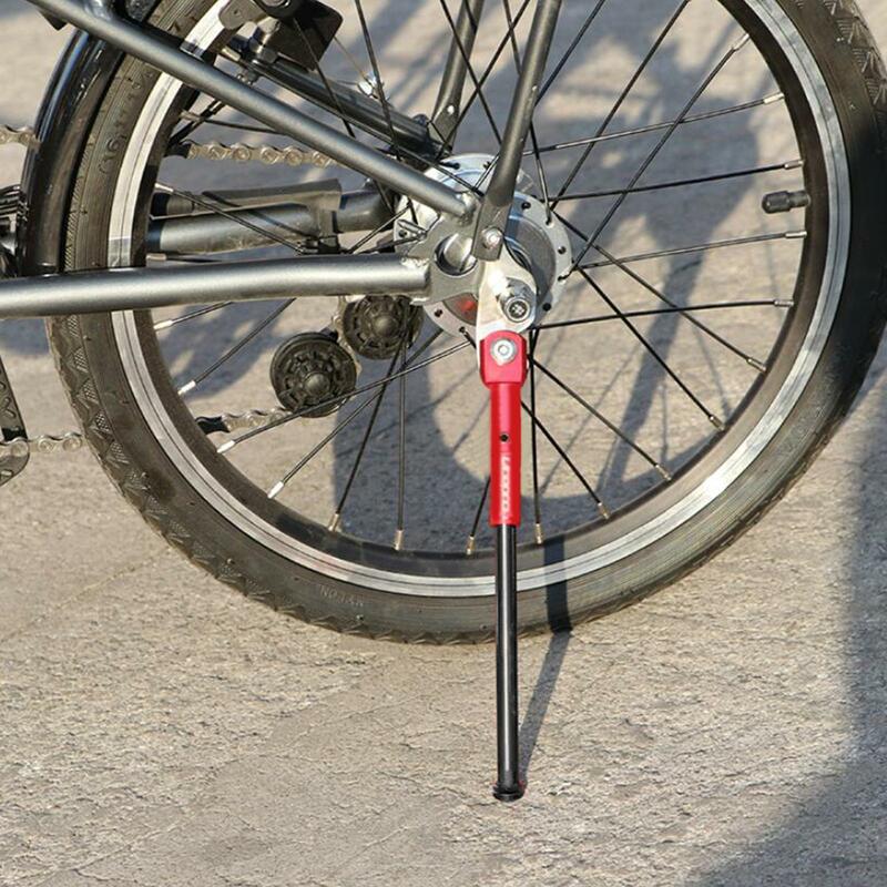 Kickstand sepeda Anti licin menyediakan stabilitas, untuk panjang standar parkir sepeda paduan dapat disesuaikan
