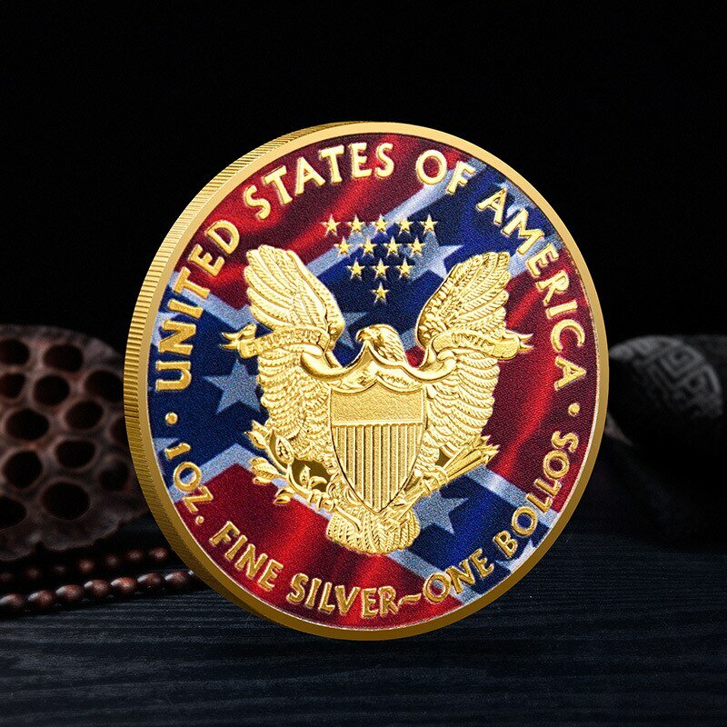 2011-2023 Statua Wolności USA Wyzwanie Monety Malowane Ameryka Kolekcjonerskie 1 uncja Drobny prezent noworoczny Wykwintna kolekcja