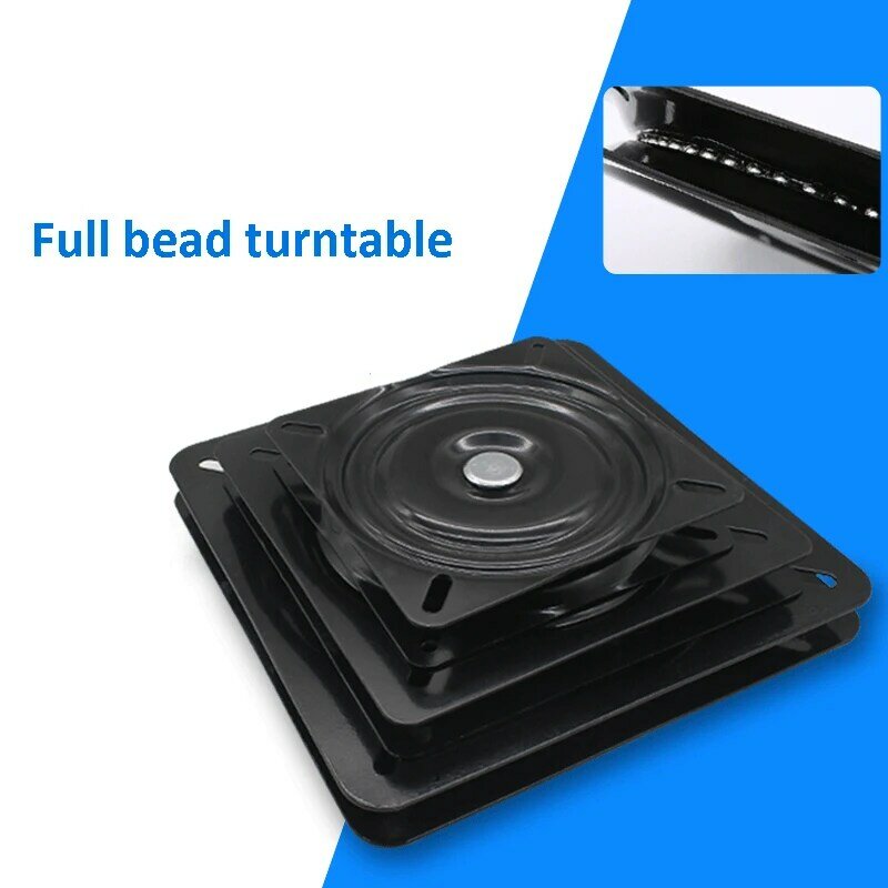 6/8/10 Inch Heavy Duty Steel 360 Degrees Rotating Seat Swivel Base Mount Plate for Bar Stool Chair Table Applications Tools