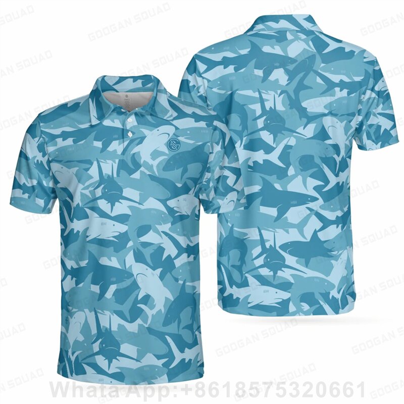 Men's Outdoor Polo Shirt Plus Size Short Sleeve Polo T-shirt Fishing Golf Clothing Quick Dry Casual Fashion Volleyball Tops