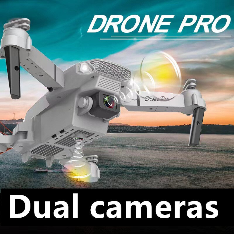Quadcopter E88 Pro WiFi FPV Drone com grande angular HD 4K 1080P câmera, Altura Hold RC, Dobrável Drone Gift Toy, Novo, 2022