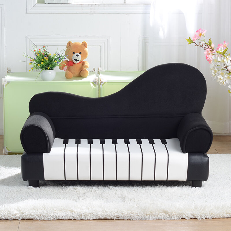 Petit canapé de piano de dessin animé créatif pour enfants, petit canapé mignon pour tout-petits, canapé pour bébé, chambre à coucher, salon, maison, tabouret