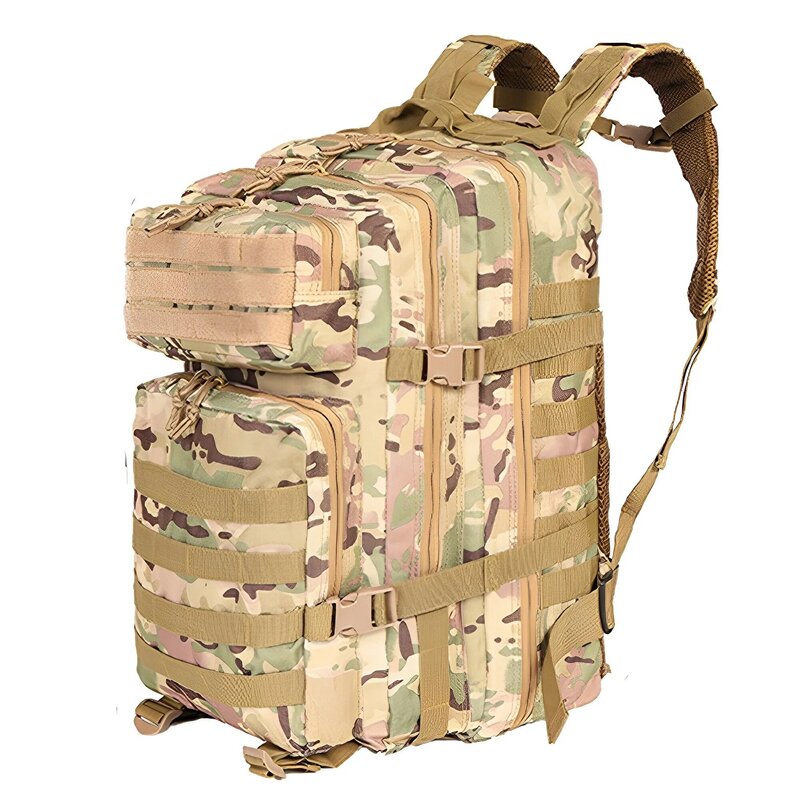 SYZM-mochila táctica de nailon con portabotellas, bolsa Molle para deporte, caza, pesca, senderismo, 50L/30L