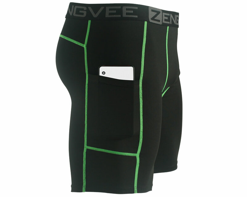 ZengVee-pantalones cortos de compresión cómodos para hombre, ropa deportiva de secado rápido, de alta elasticidad, para Gimnasio Deportivo, 3 piezas
