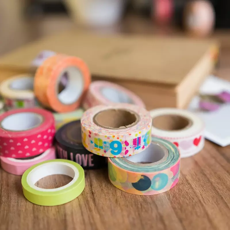 Kunden spezifisches Produkt beliebtestes kunden spezifisches leicht reiß bedrucktes Washi Tape für Feier dekorativ