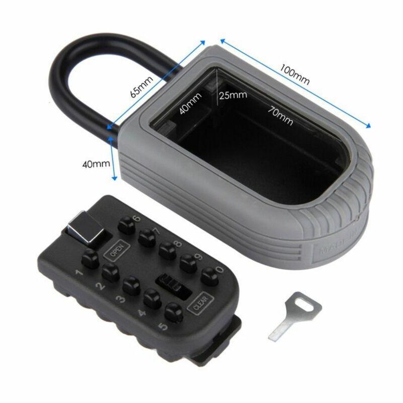 Portable Key Safe Box Wall-mounted Metal Safebox Outdoor Waterproof Storagebox BH002 Anti-theft Digital Button Password Keysafe