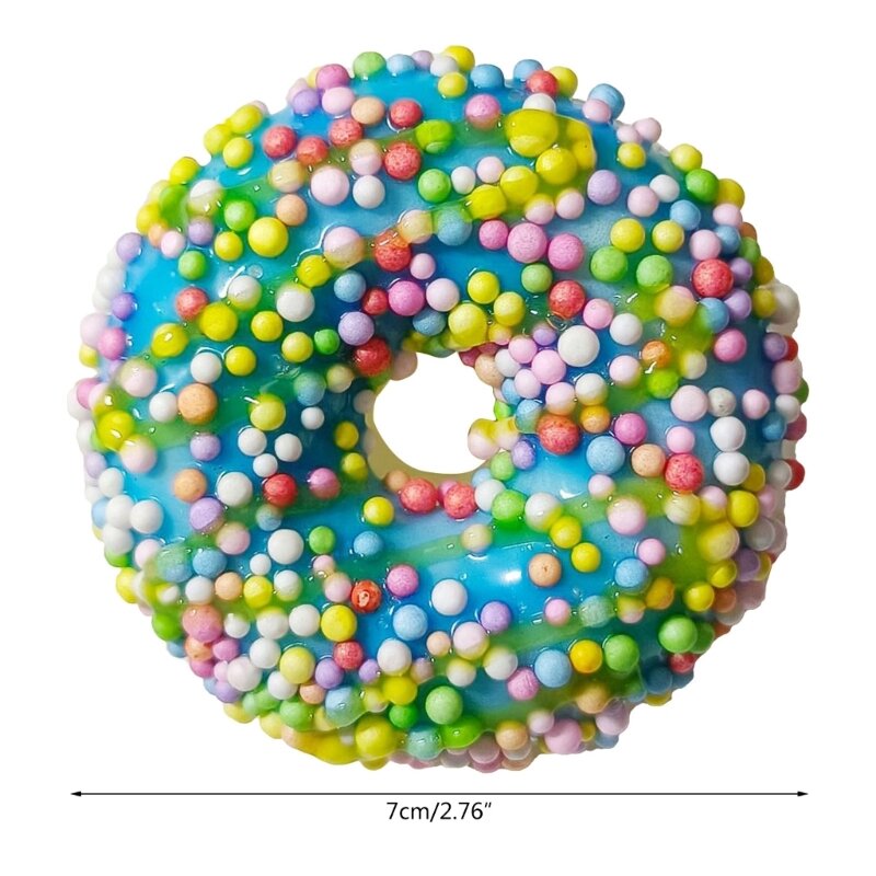 Faux Donut Realistyczne sztuczne dekoracje na deser Zabawka sylwestrowa