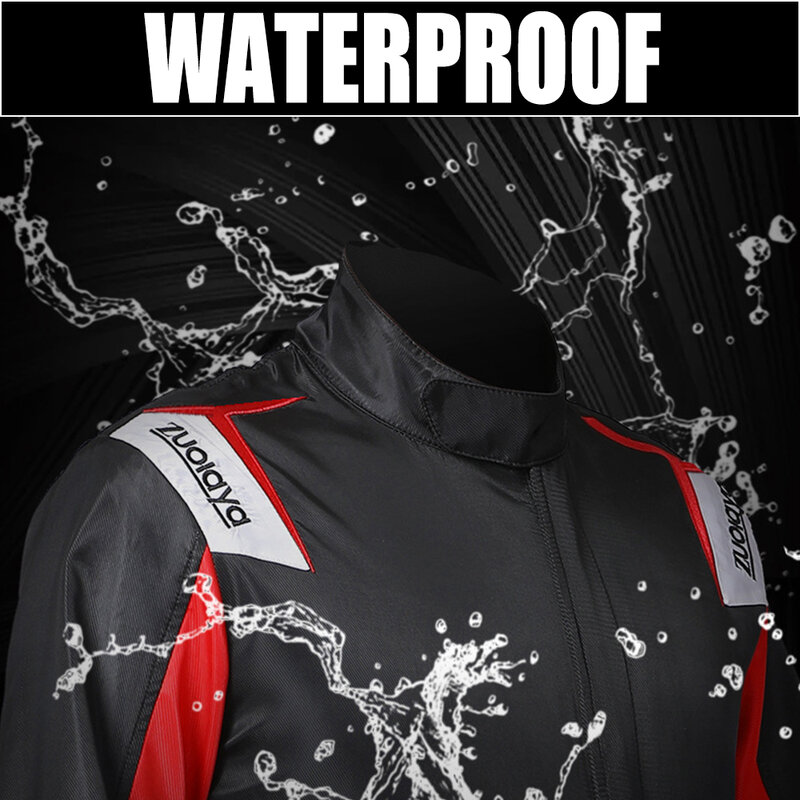 Motorcycle Jacket Wear Resistant Motorcycle Onesie Composite Fabric XS-6XL Waterproof Racing Onesie Quick Dry Go-kart Suits