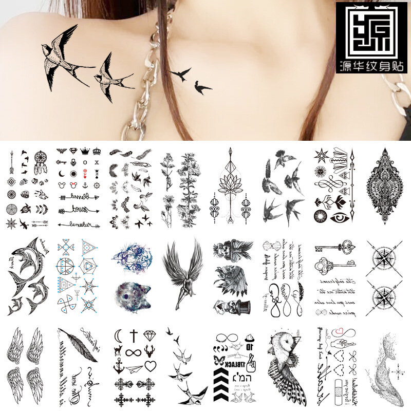 Pegatinas de tatuaje desechables de uso diario, alta calidad
